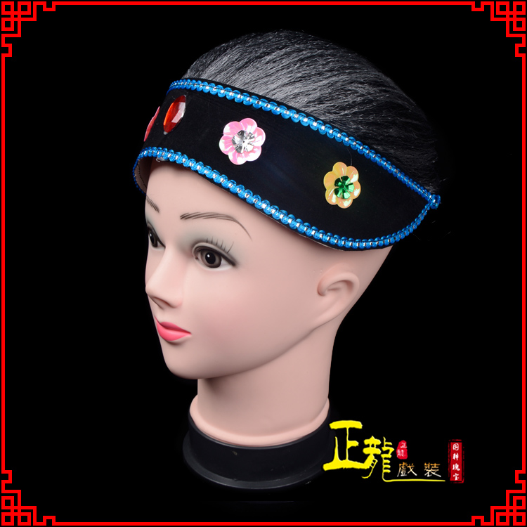 沅江老旦媒婆穷老太婆假发套 老旦头套