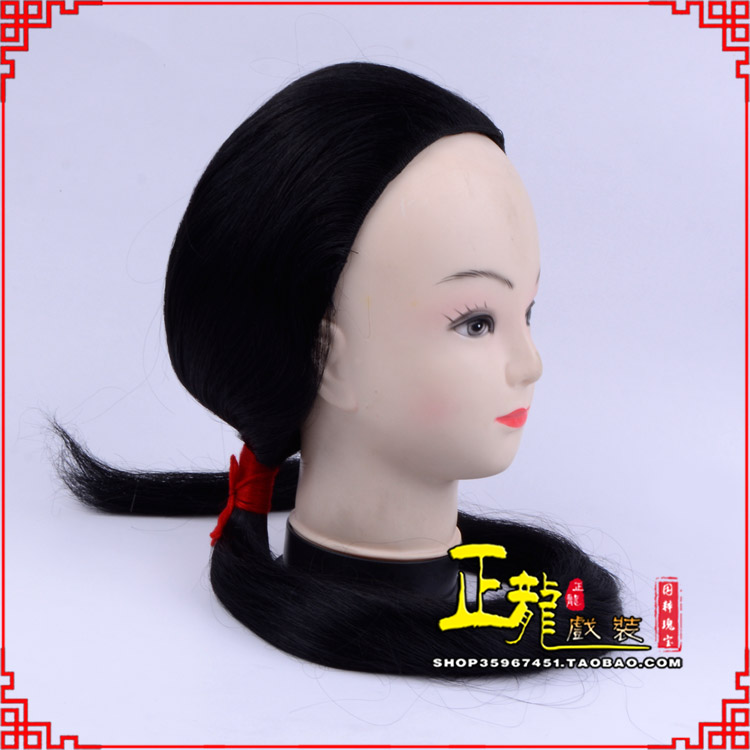 沅江古装影视演出头套花旦假发 真发古装发