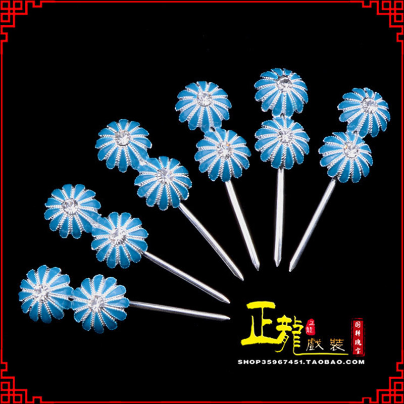 沅江头面泡子旦角化妆头饰 仿点绸泡子