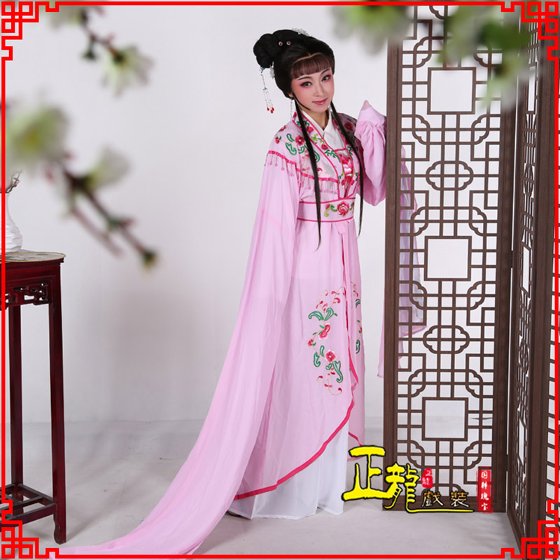 沅江花旦黄梅戏服古装戏服水袖戏剧假云肩长披