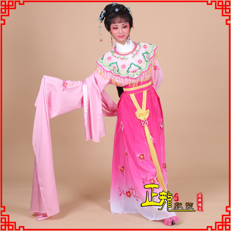 沅江水袖青衣练功花旦服 梅花古装衣